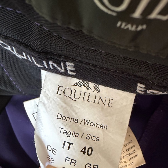 Equiline Purple Riding Pants - Picture 4 of 4